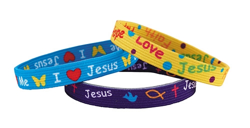 Inspirational Elastic Bracelet (assorted colors)