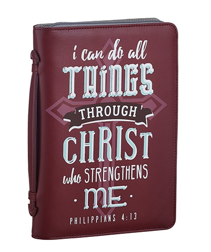 I Can Do All Things - Leather Look Bible Cover