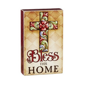 Bless This Home Box Plaque