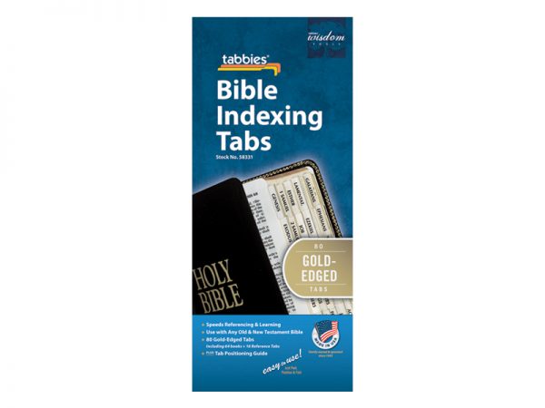 Bible Index Tabs - Gold Tabbies