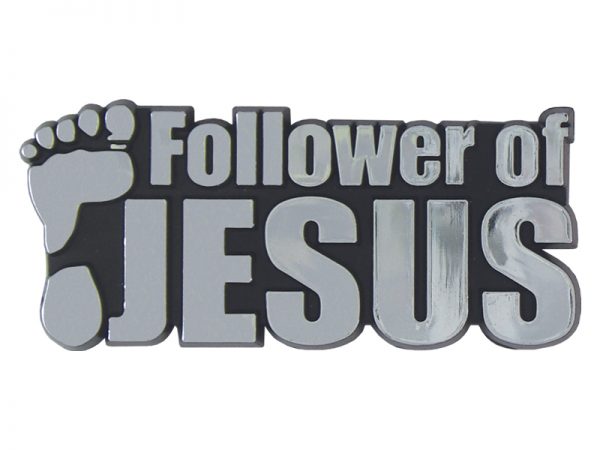 Auto Emblem - Follower of Jesus - silver