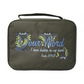 Bible Cover Canvas Your Word M