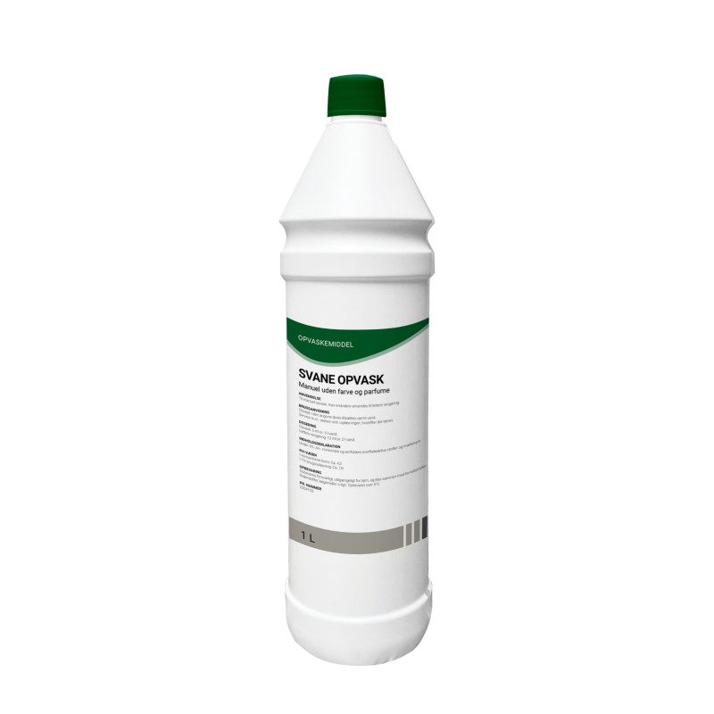 Opvaskemiddel uden parfume - svanemærket - 1 liter (eget lager)