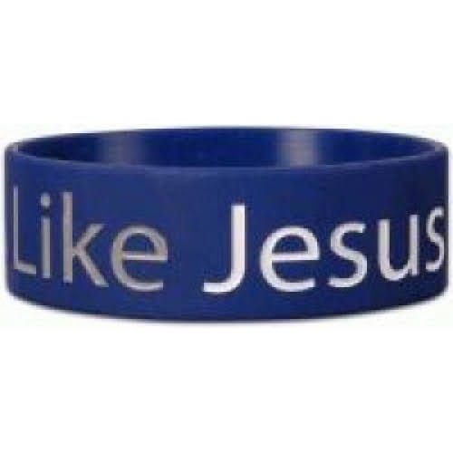 Wide Silicone Wristband: Like Jesus