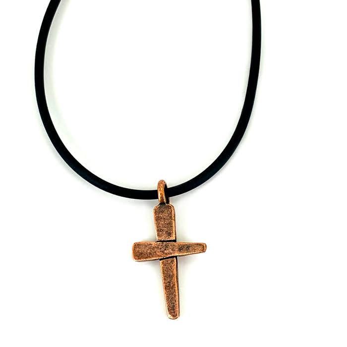 Forgiven Cross Necklace Copper