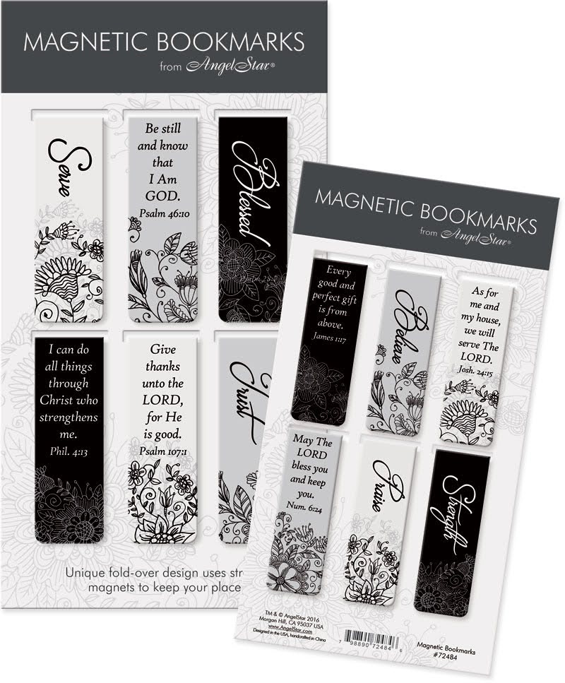 Magnetic Bookmarks Black/White Serve