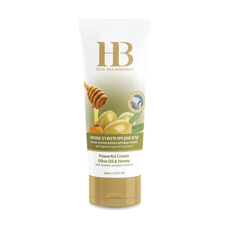 Kraftig olivenolie og honningcreme (180 ml)